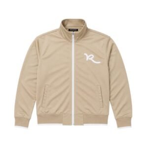 Rocawear Beige Full-Zip Jacket a neutral beige shade with a Modern zip-up silhouette