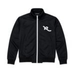 Rocawear Black Full-Zip Jacket showcasing a sleek black finish and streamlined zip-front design