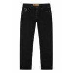 Rocawear Black Jeans front view showing deep black denim and modern streetwear styling