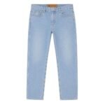 Rocawear Light Sky Jeans front view featuring a soft light blue denim finish and casual style