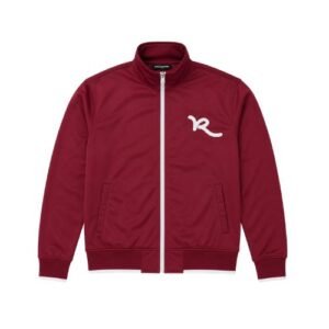 Rocawear Maroon Full Zip Jacket featuring a deep maroon finish and functional zip-front closure