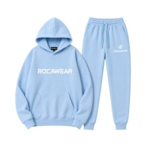 Rocawear Sky Blue Tracksuit featuring a soft blue tone and coordinated contemporary sportswear look