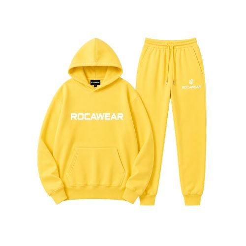 Rocawear Yellow Tracksuit Rocawear Yellow Tracksuit featuring a vibrant yellow color and coordinated modern streetwear design